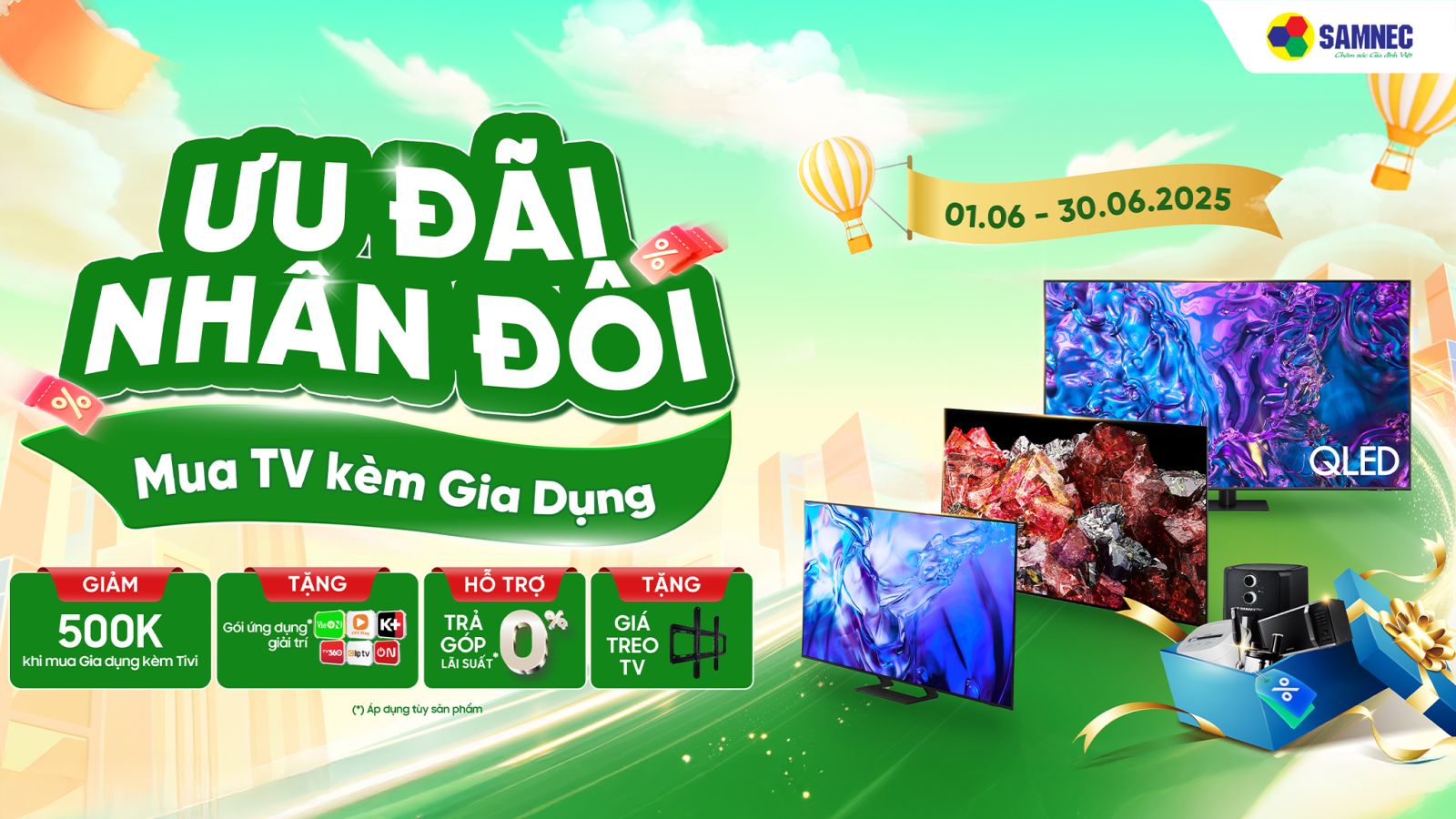 Ưu Đãi Nhân Đôi: Mua Tivi Kèm Gia Dụng