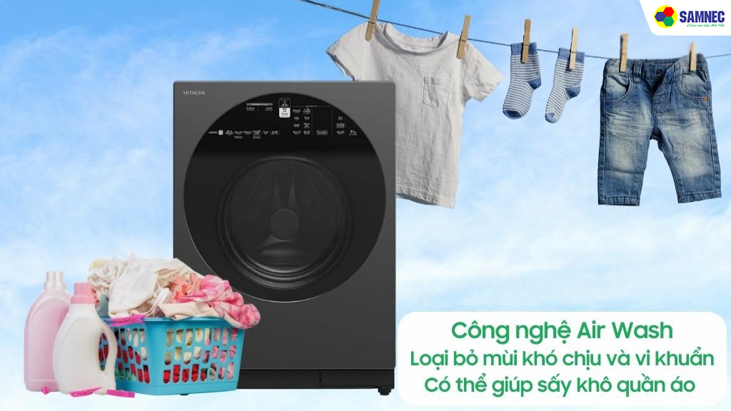 Sử dụng máy giặt thân thiện với môi trường