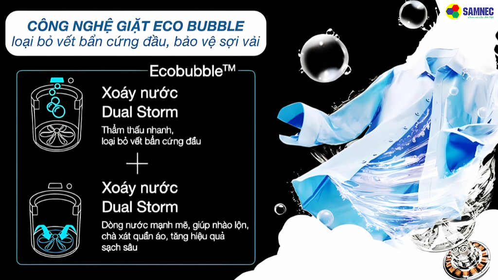 Công nghệ giặt Eco Bubble