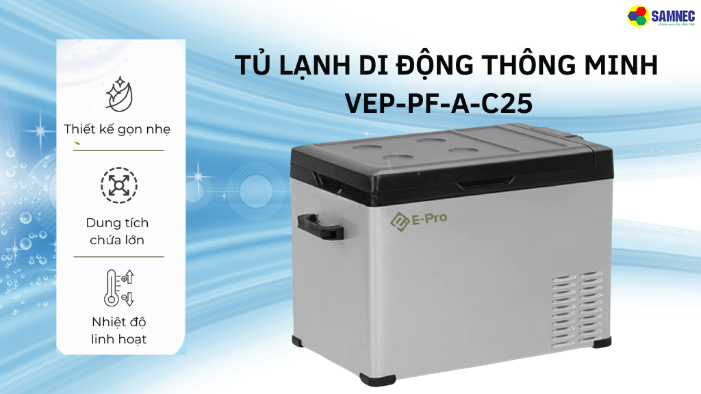 Thết kế tủ lạnh VEP-PF-A-C25 hiện đại