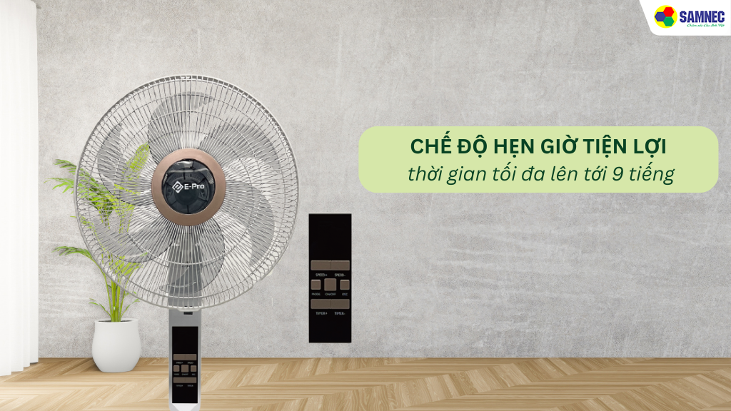 Chế độ hẹn giờ tiện lợi cho giấc ngủ thoải mái