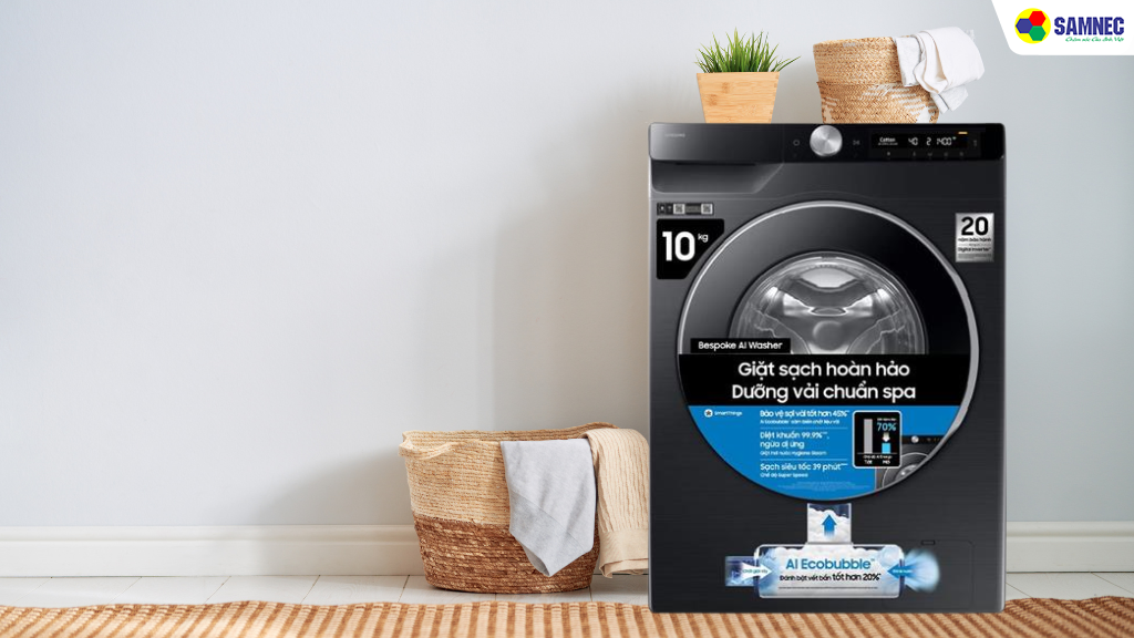 Thiết kế máy giặt Samsung WW10DG6U34LBSV
