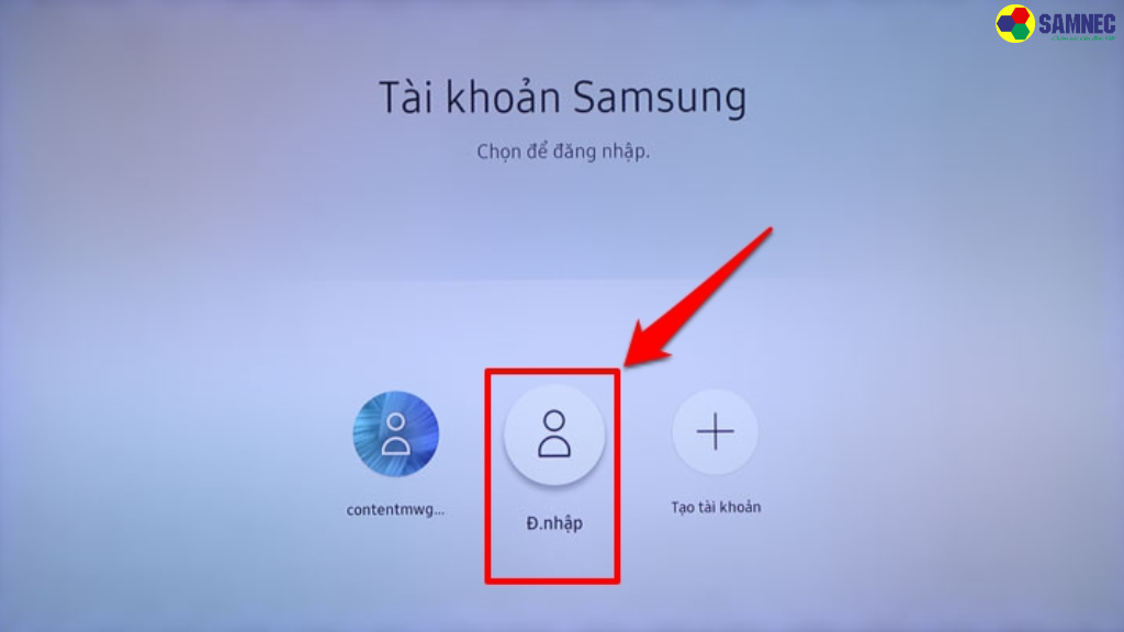 Bước 6: Chọn “Đ.nhập” (Login).