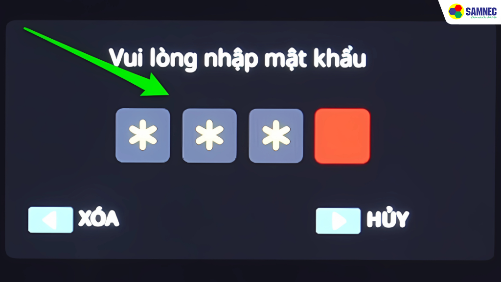 Quên mã pin tivi Toshiba