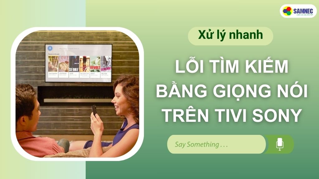 lỗi tìm kiếm bằng giọng nói trên tivi sony