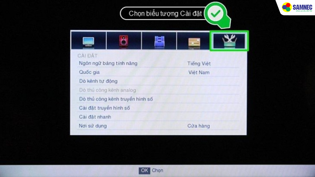 Hướng dẫn reset tivi Toshiba