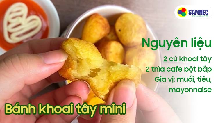 Công thức làm bánh khoai tây mini