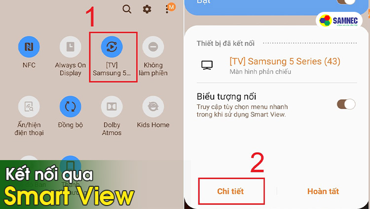 Kết nối qua Smart View