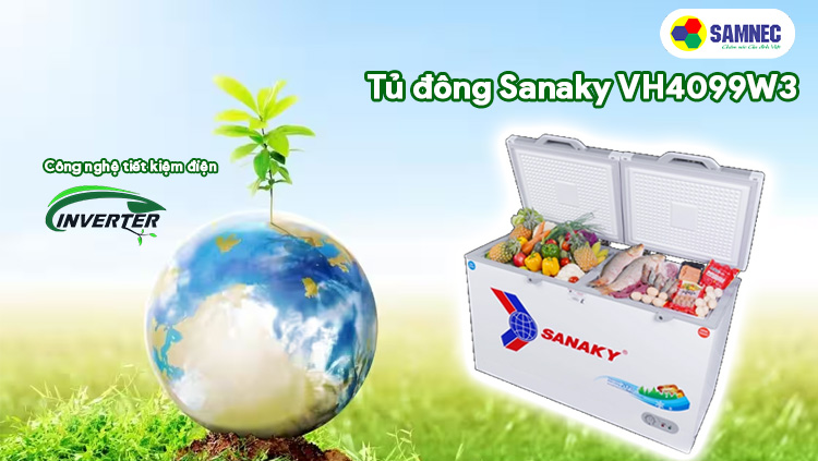 Công nghệ tiết kiệm điện Inverter trên tủ đông Sanaky VH4099W3