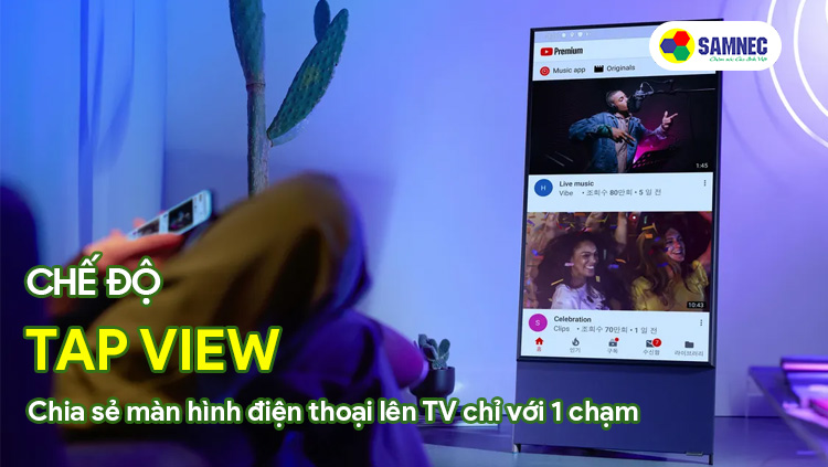 Chế độ chia sẻ màn hình điện thoại Tap View