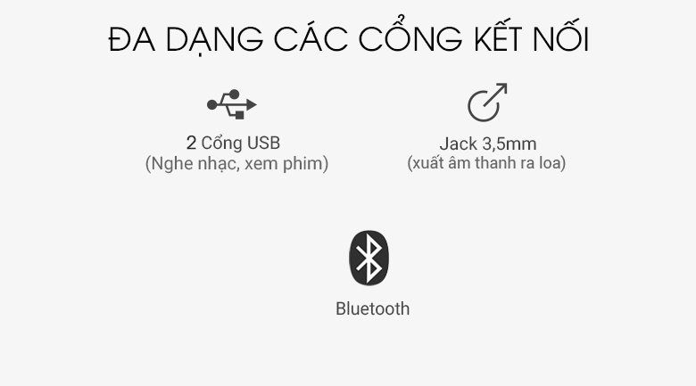Loa Tháp Samsung MX-T50/XV - Cổng kết nối Loa Tháp Samsung MX-T50/XV - Cổng kết nối