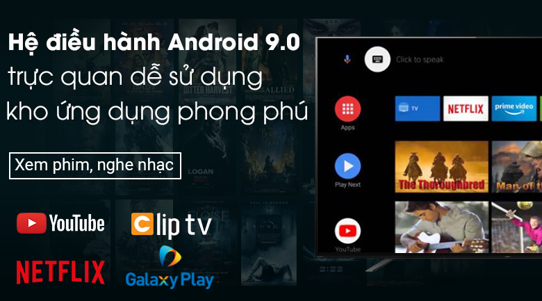 Android Tivi OLED Sony 4K 55 inch KD-55A8H - Hệ điều hành Android 9.0 Android Tivi OLED Sony 4K 55 inch KD-55A8H - Hệ điều hành Android 9.0