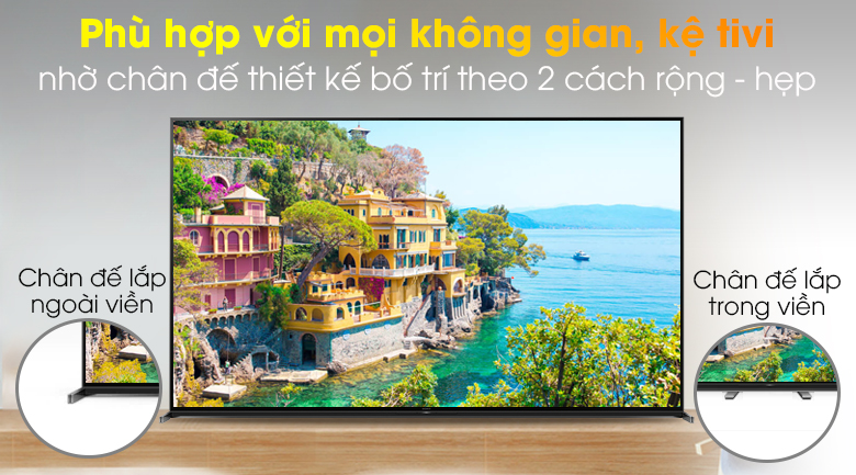 Android Tivi Sony 8K 85 inch KD-85Z8H - Dễ dàng bố trí Android Tivi Sony 8K 85 inch KD-85Z8H - Dễ dàng bố trí