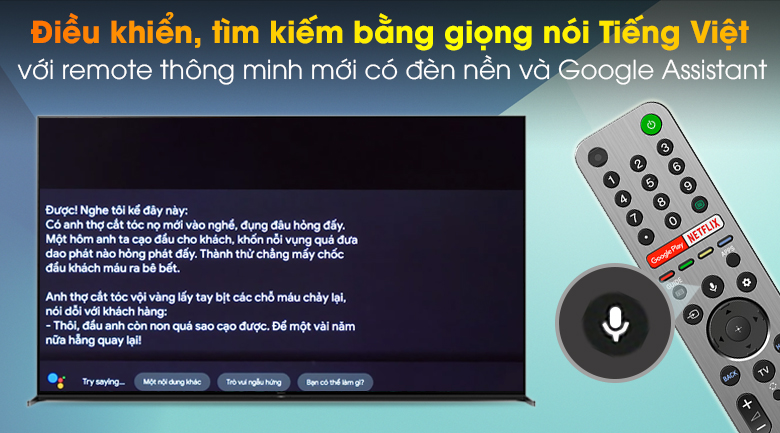 Android Tivi Sony 8K 85 inch KD-85Z8H - Remote thông minh Android Tivi Sony 8K 85 inch KD-85Z8H - Remote thông minh