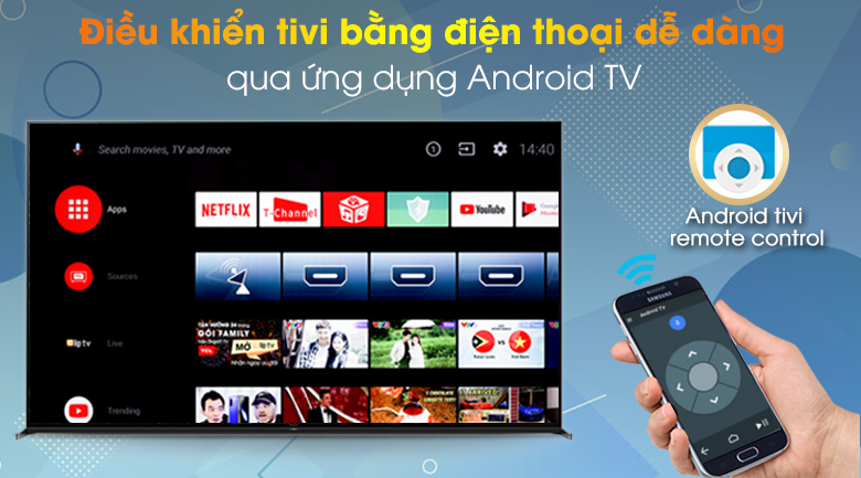 Điều khiển tivi qua ứng dụng Android TV Điều khiển tivi qua ứng dụng Android TV