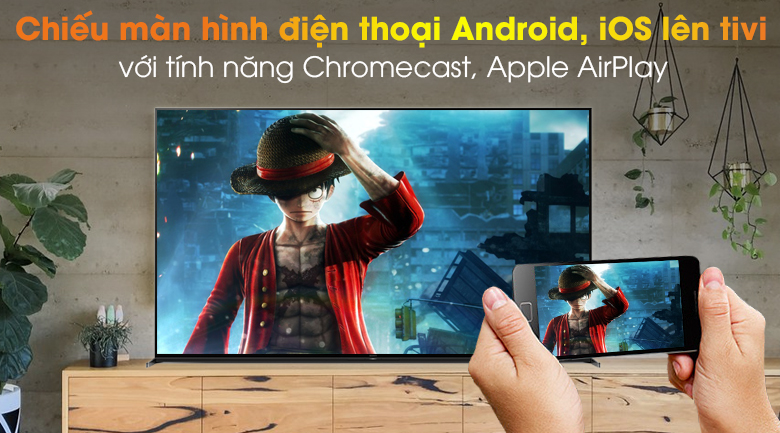 Android Tivi Sony 8K 85 inch KD-85Z8H - Chiếu màn hình bằng Chromecast và Apple AirPlay Android Tivi Sony 8K 85 inch KD-85Z8H - Chiếu màn hình bằng Chromecast và Apple AirPlay