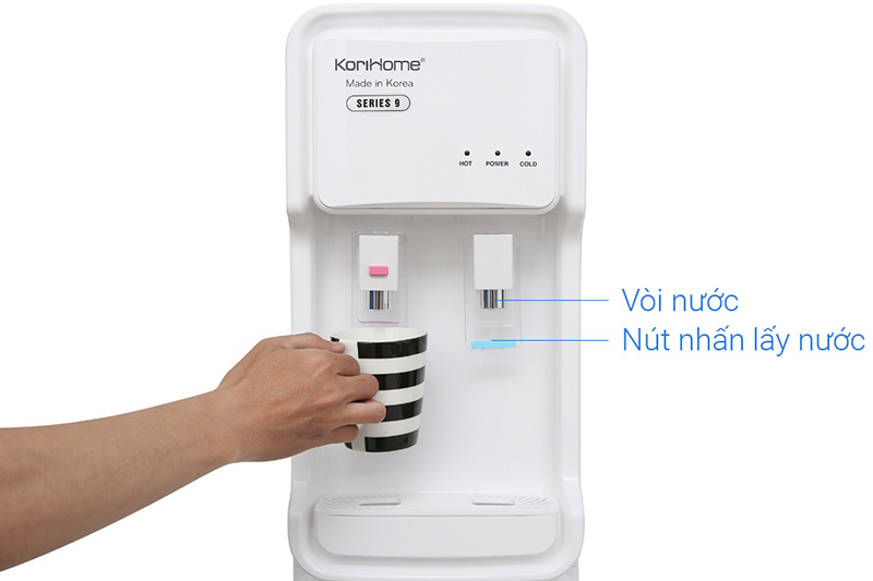 Tiện dụng, an toàn - Máy lọc nước nóng lạnh RO Korihome WPK-903 Tiện dụng, an toàn - Máy lọc nước nóng lạnh RO Korihome WPK-903
