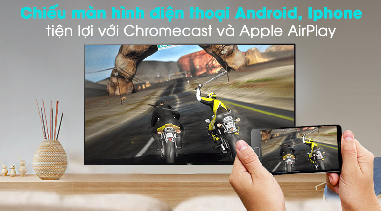 Android Tivi Sony 4K 49 inch KD-49X9500H - Chiếu màn hình điện thoại Android Tivi Sony 4K 49 inch KD-49X9500H - Chiếu màn hình điện thoại