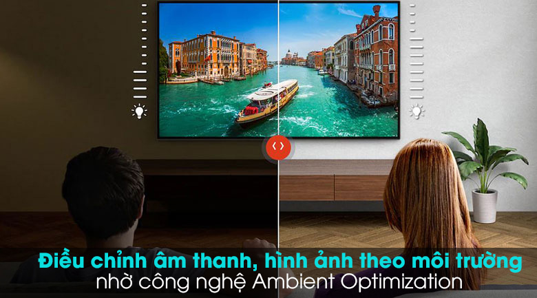 Android Tivi Sony 4K 49 inch KD-49X9500H - Cảm biến ánh sáng Android Tivi Sony 4K 49 inch KD-49X9500H - Cảm biến ánh sáng với công nghệ Ambient Optimization