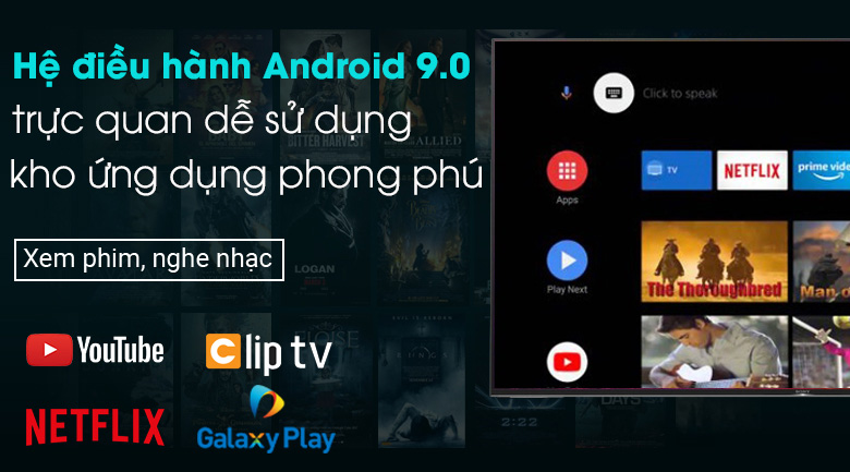 Android Tivi Sony 4K 49 inch KD-49X9500H - Hệ điều hành 9.0 Android Tivi Sony 4K 49 inch KD-49X9500H - Hệ điều hành 9.0