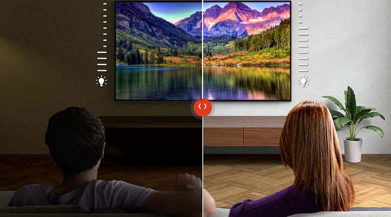 Android Tivi Sony 4K 55 inch KD-55X9500H - Tự động điều chỉnh hình ảnh và âm thanh theo môi trường nhờ Ambient Optimization Android Tivi Sony 4K 55 inch KD-55X9500H - Tự động điều chỉnh hình ảnh và âm thanh theo môi trường nhờ Ambient Optimization