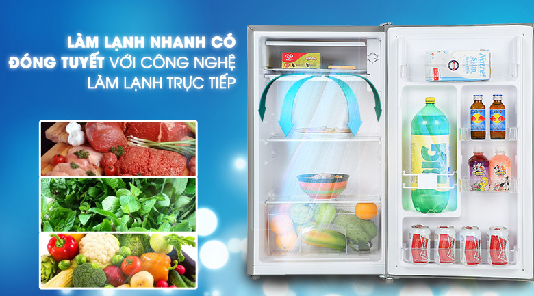 Hệ thống làm lạnh trực tiếp - Tủ lạnh Beko 93 lít RS9051P Hệ thống làm lạnh trực tiếp - Tủ lạnh Beko 93 lít RS9051P