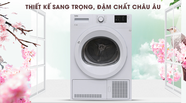 Máy sấy quần áo ngưng tụ Beko 8kg DU8133GA0W Máy sấy quần áo ngưng tụ Beko 8kg DU8133GA0W