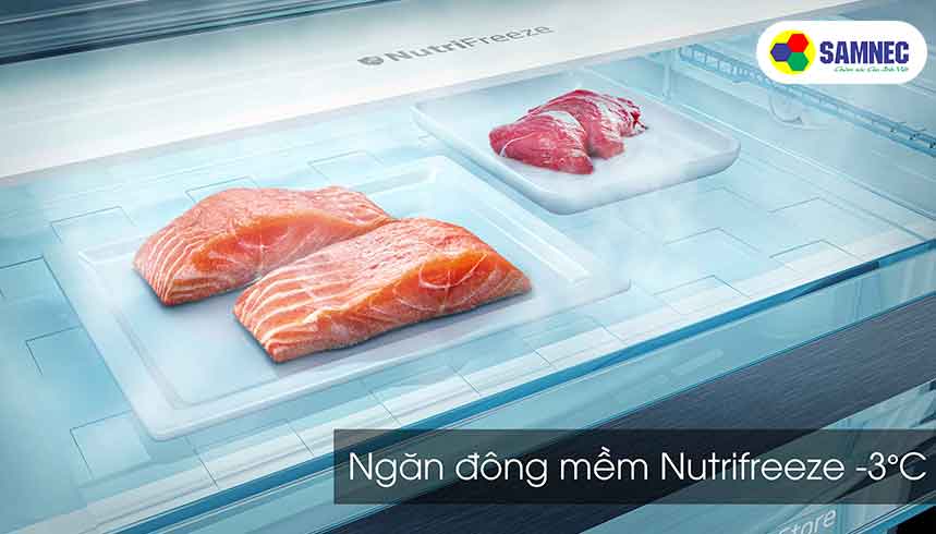 Công nghệ đông mềm Nutrifreeze -3°C trên tủ lạnh Beko 271 lít RDNT271I50VHFSU