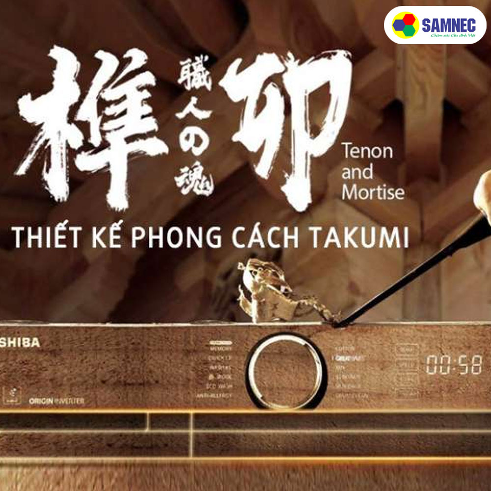 Thiết kế với phong cách Takumi Nhật Bản của Máy giặt Toshiba TW-BK115G4V(MG)