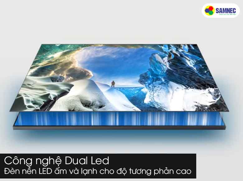 Công nghệ Dual LED trên Smart Tivi Samsung 43 inch QLED 4K 43Q63C