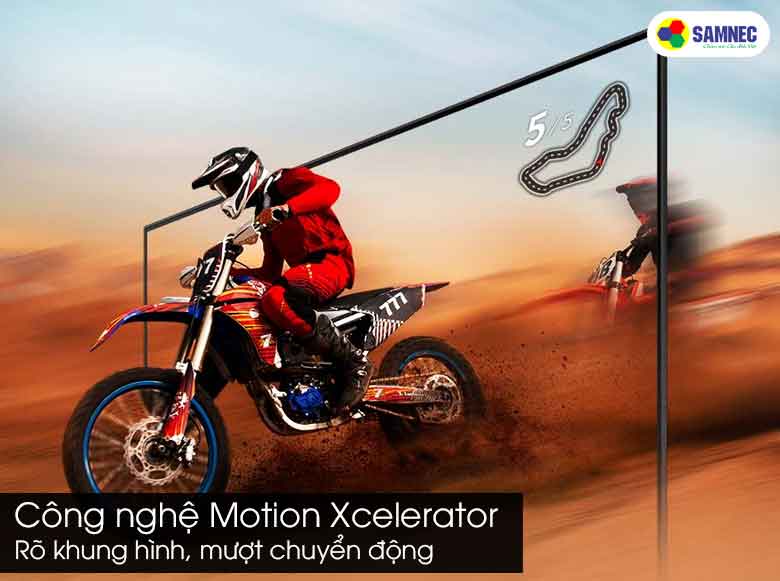 Công nghệ Motion Xcelerator trên Smart Tivi Samsung 43 inch QLED 4K 43Q63C