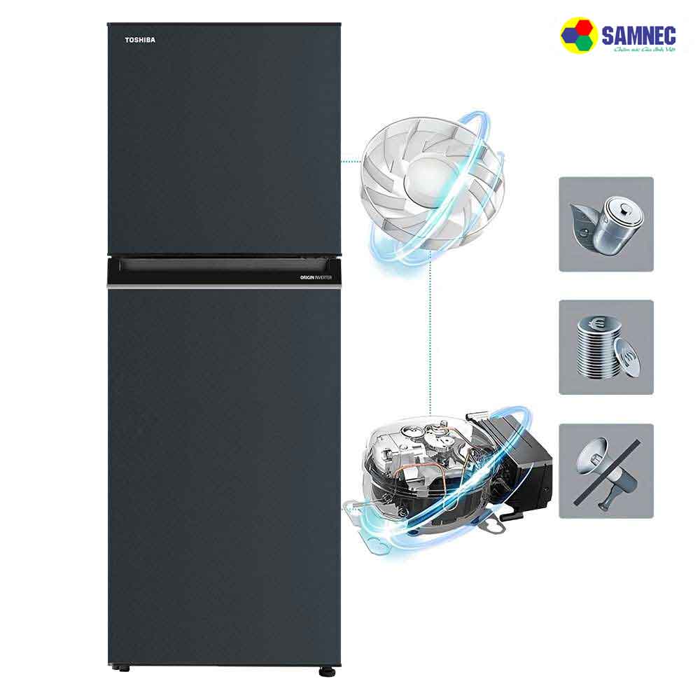 Công nghệ Origin Inverter trên tủ lạnh Toshiba GR-RT303WE-PMV(52)
