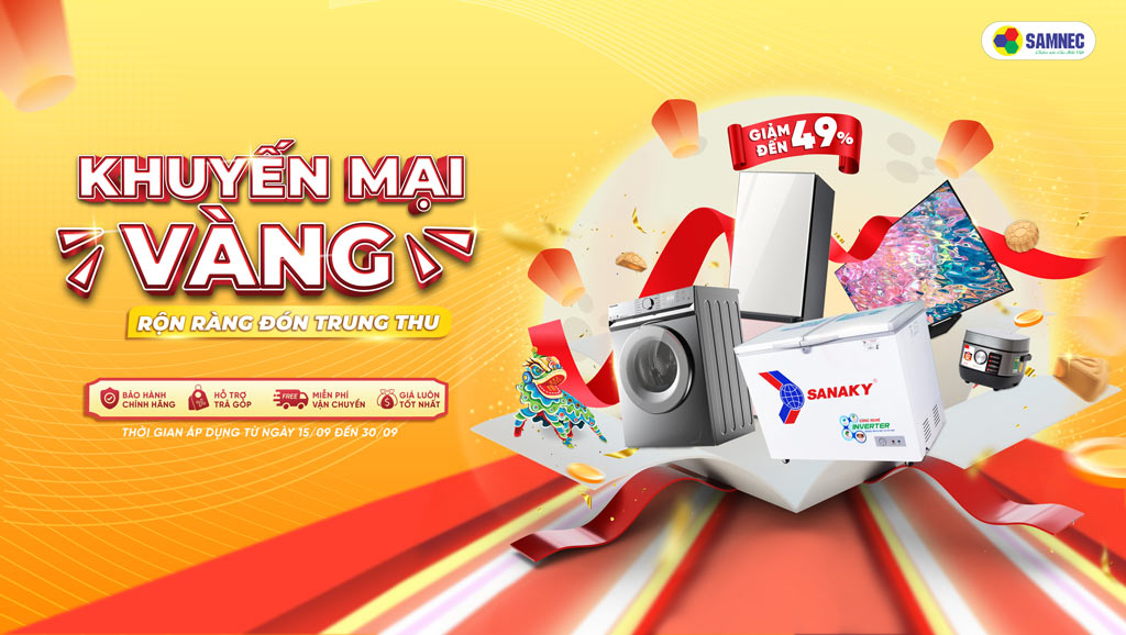 Chương trình khuyến mãi vàng rộn ràng đón trung thu