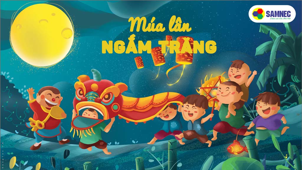 Phong tục xem múa lân trong dịp trung thu