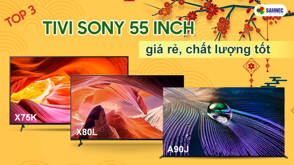 top 3 tivi sony 55 inch gia rẻ chất lương tốt