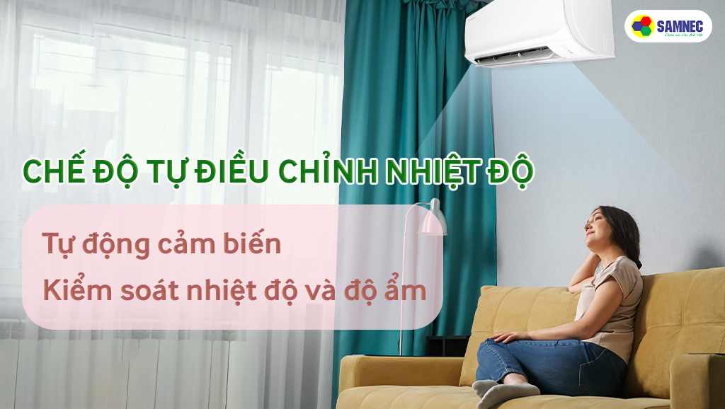 Chế độ tự điểu chỉnh nhiệt độ AUTO trên điều hòa