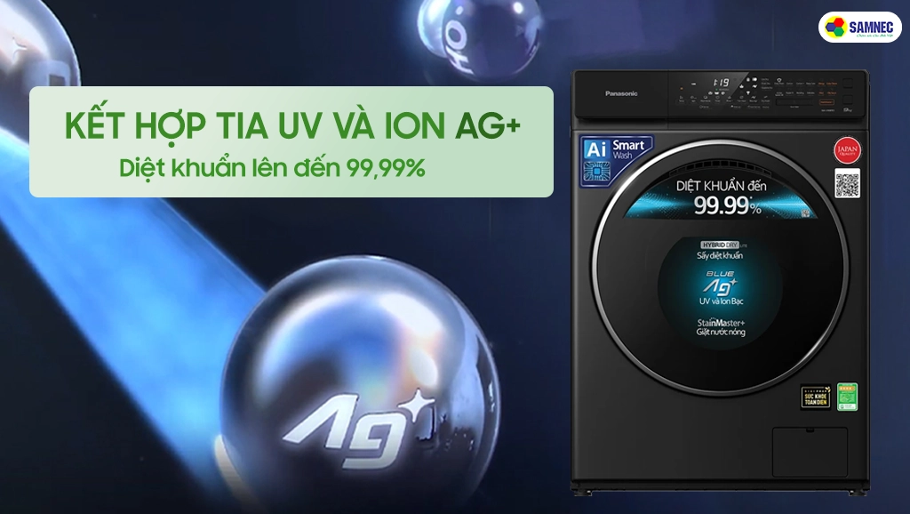 Nguyên lý hoạt động của công nghệ Blue ag+ trên máy giặt Panasonic