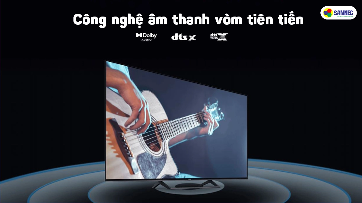 Công nghệ âm thanh trên Xiaomi Google Tivi 4K 55 inch 55A L55M8-P2SEA 2023