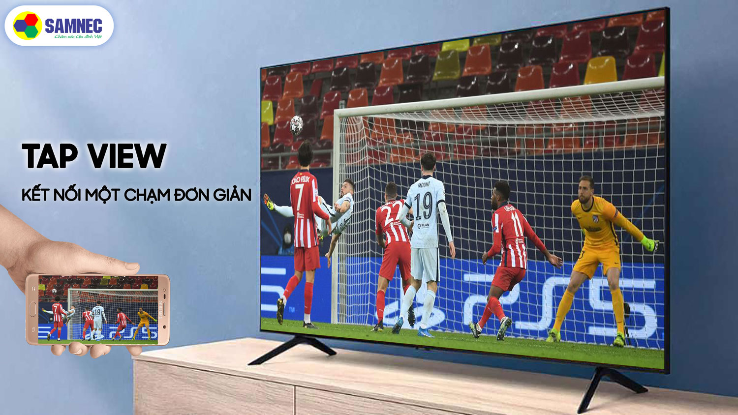 Tính năng Tap view trên tivi samsung AU7700