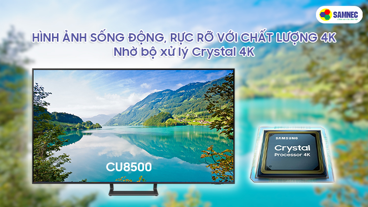 Thiết kế tivi Samsung 55 inch CU8500