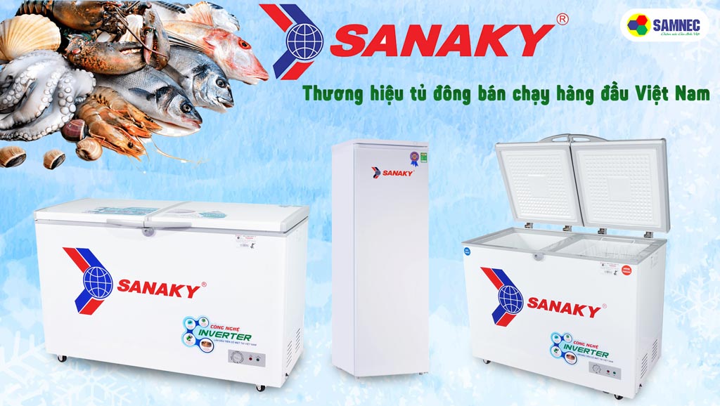 Tủ đông Sanaky bán chạy hàng đầu Việt Nam