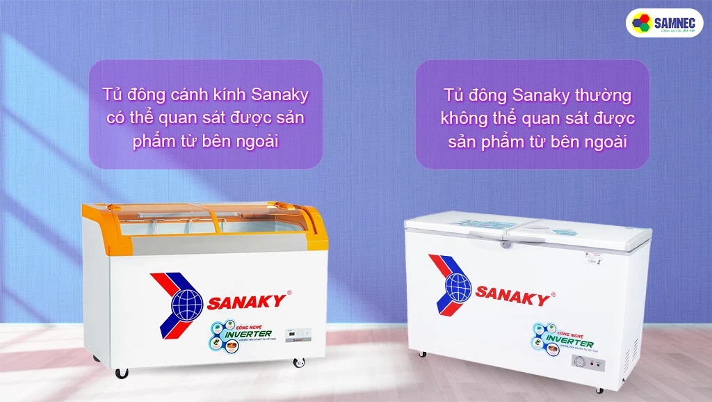 Tủ đông mặt kính khác tủ đông thường thế nào