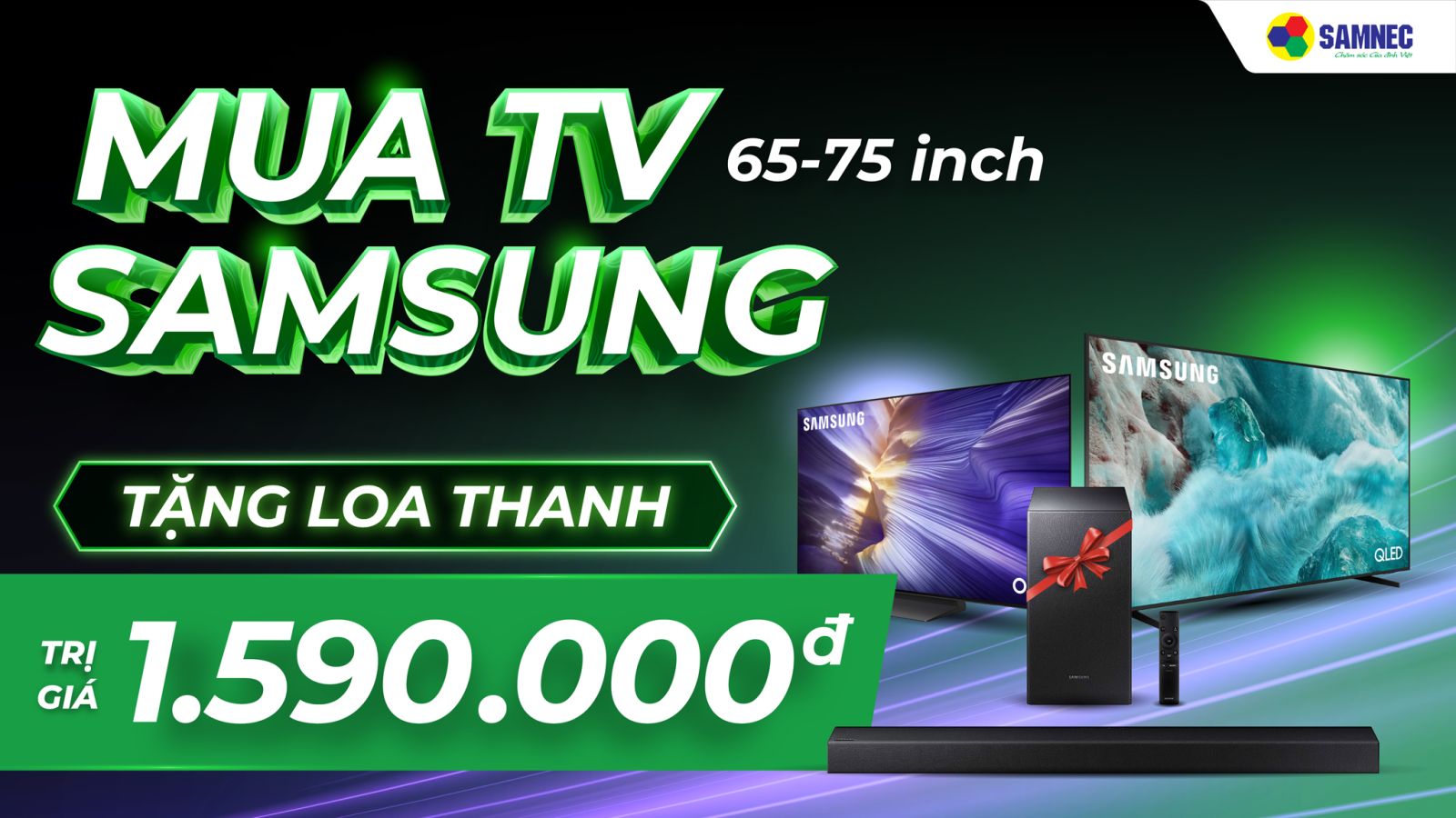 Black Friday: Ưu đãi nhân đôi - Mua tivi tặng loa thanh