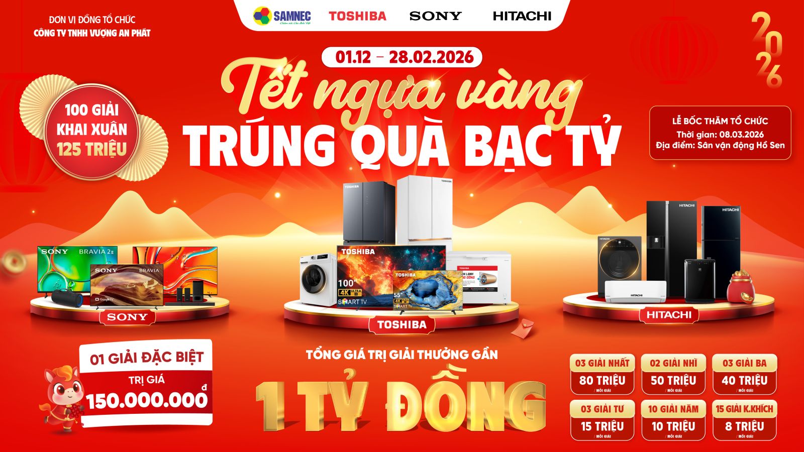Tết ngựa vàng - Trúng quà bạc tỷ