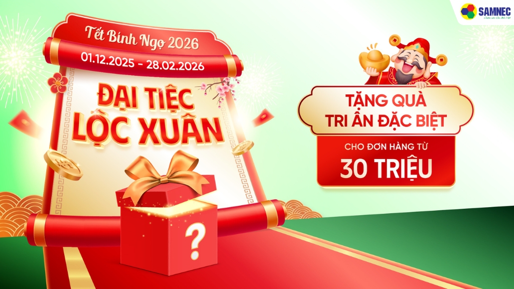 Quà tặng tri ân đặc biệt cho đơn hàng trên 30.000.000đ