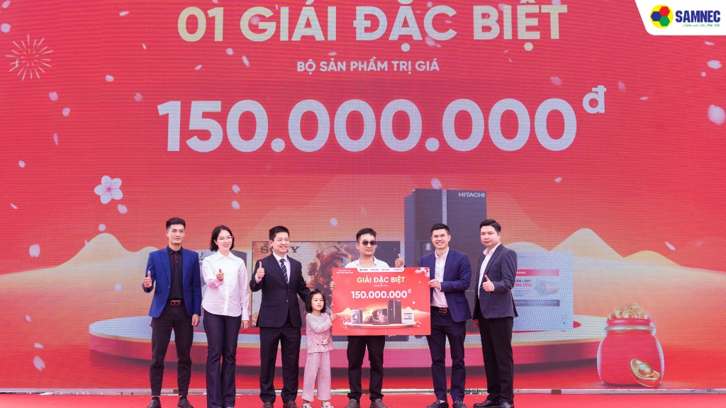 01 Giải Đặc Biệt: Trọn bộ giải thưởng Samsung trị giá 236.700.000 VNĐ