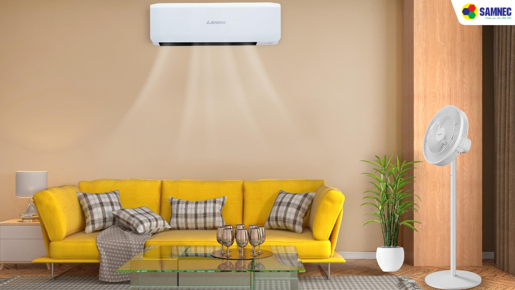 Những lợi ích khi kết hợp điều hòa và quạt