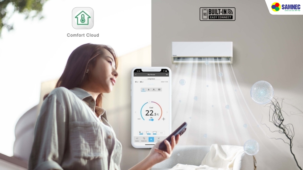 điều hòa Panasonic XU thế hệ mới được tích hợp sẵn Wifi