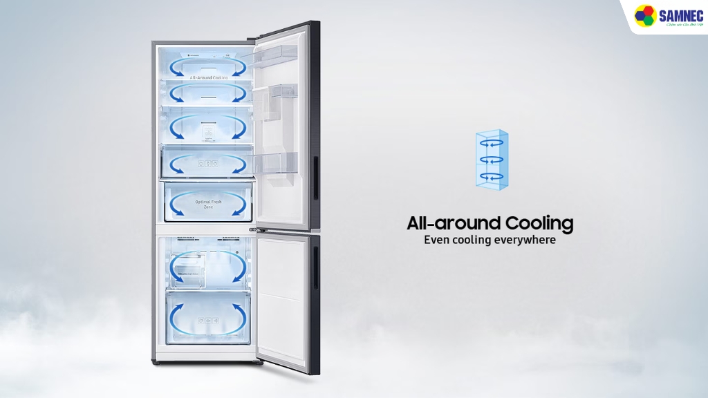 Samsung Inverter 307 lít RB30N4190BY/SV trang bị công nghệ All-around Cooling