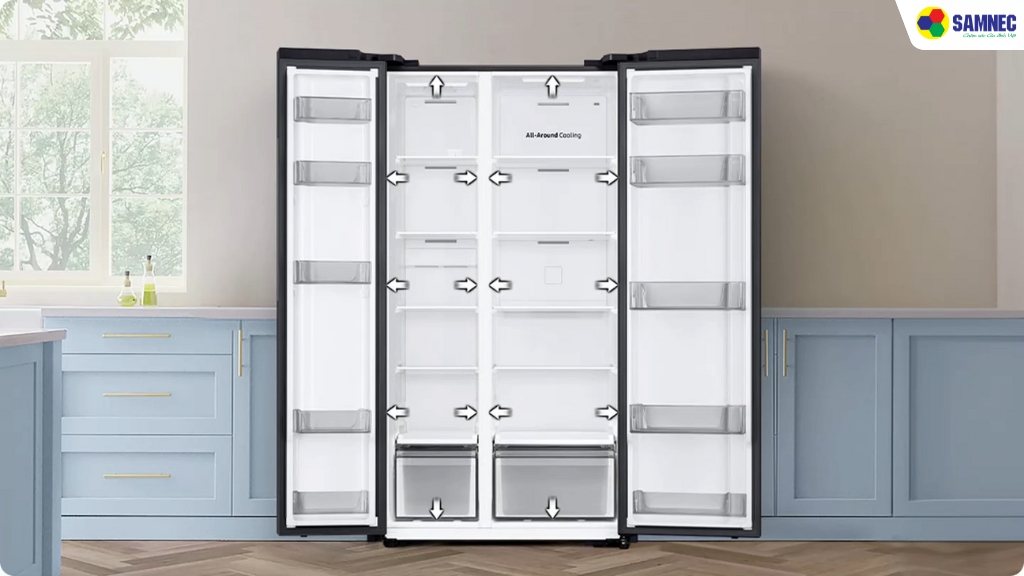 Tủ lạnh Samsung RS57DG410EB4SV sử dụng công nghệ SpaceMax